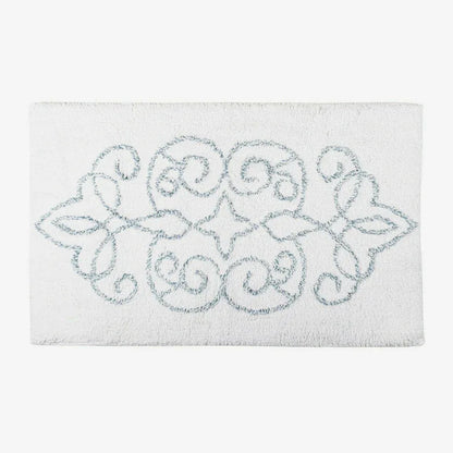 Cotton Medallion Tufted Non Slip Jacquard Bath mat - Mekamart Australia