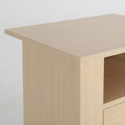 2X Bedside Table Side Storage Cabinet Nightstand Bedroom 2 Drawer 1 Shelf ZURI OAK - Mekamart Australia