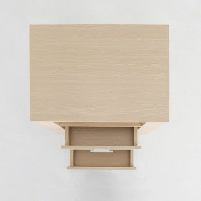 2X Bedside Table Side Storage Cabinet Nightstand Bedroom 2 Drawer 1 Shelf ZURI OAK - Mekamart Australia