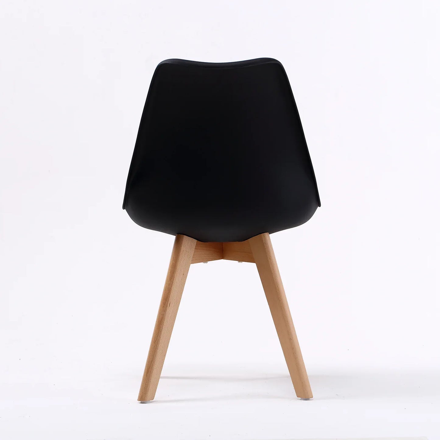 4X Retro Dining Cafe Chair Padded Seat BLACK - Mekamart Australia