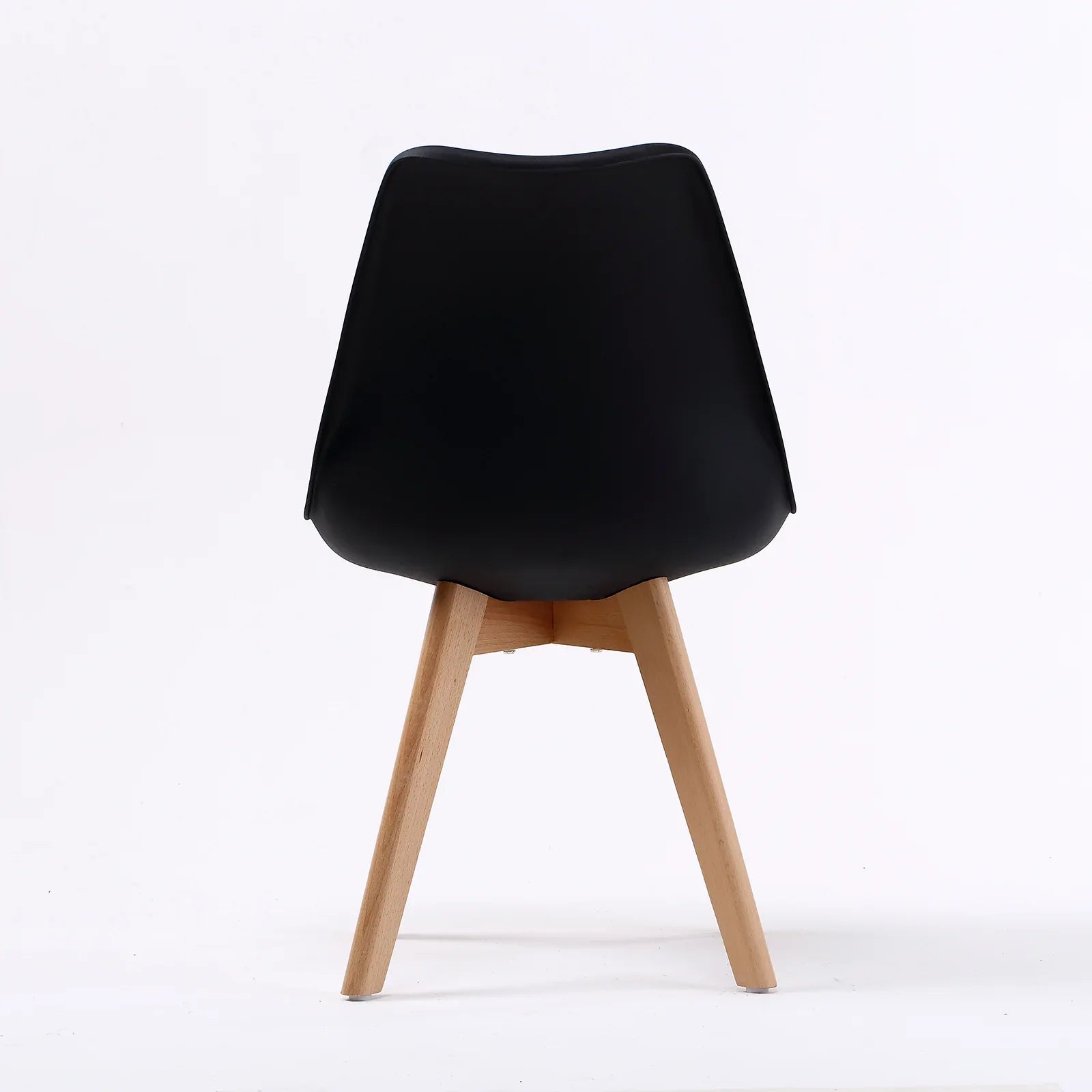 4X Retro Dining Cafe Chair Padded Seat BLACK - Mekamart Australia