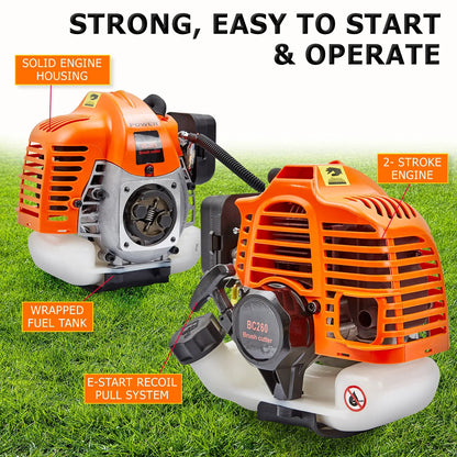 Garden Whipper Snipper Brush Cutter 26cc + 4 Blades - Mekamart Australia