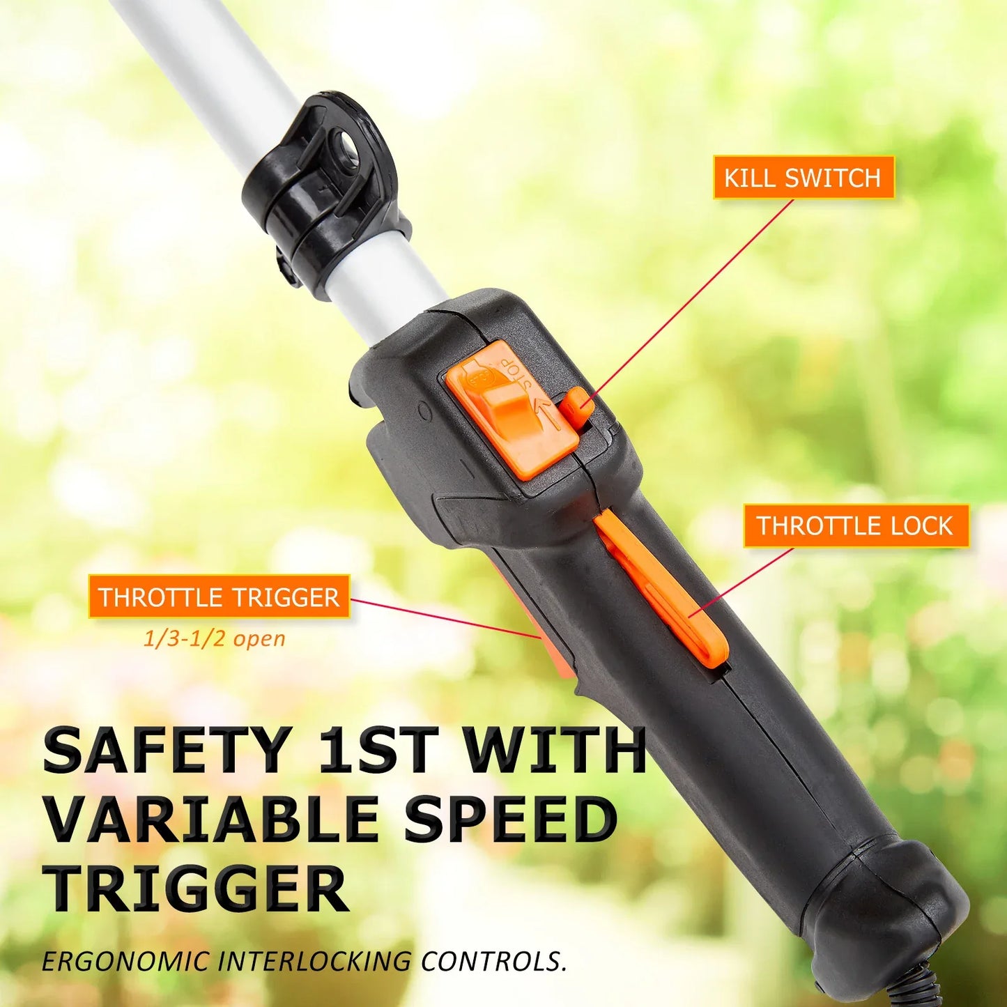 Garden Whipper Snipper Brush Cutter 26cc + 4 Blades - Mekamart Australia