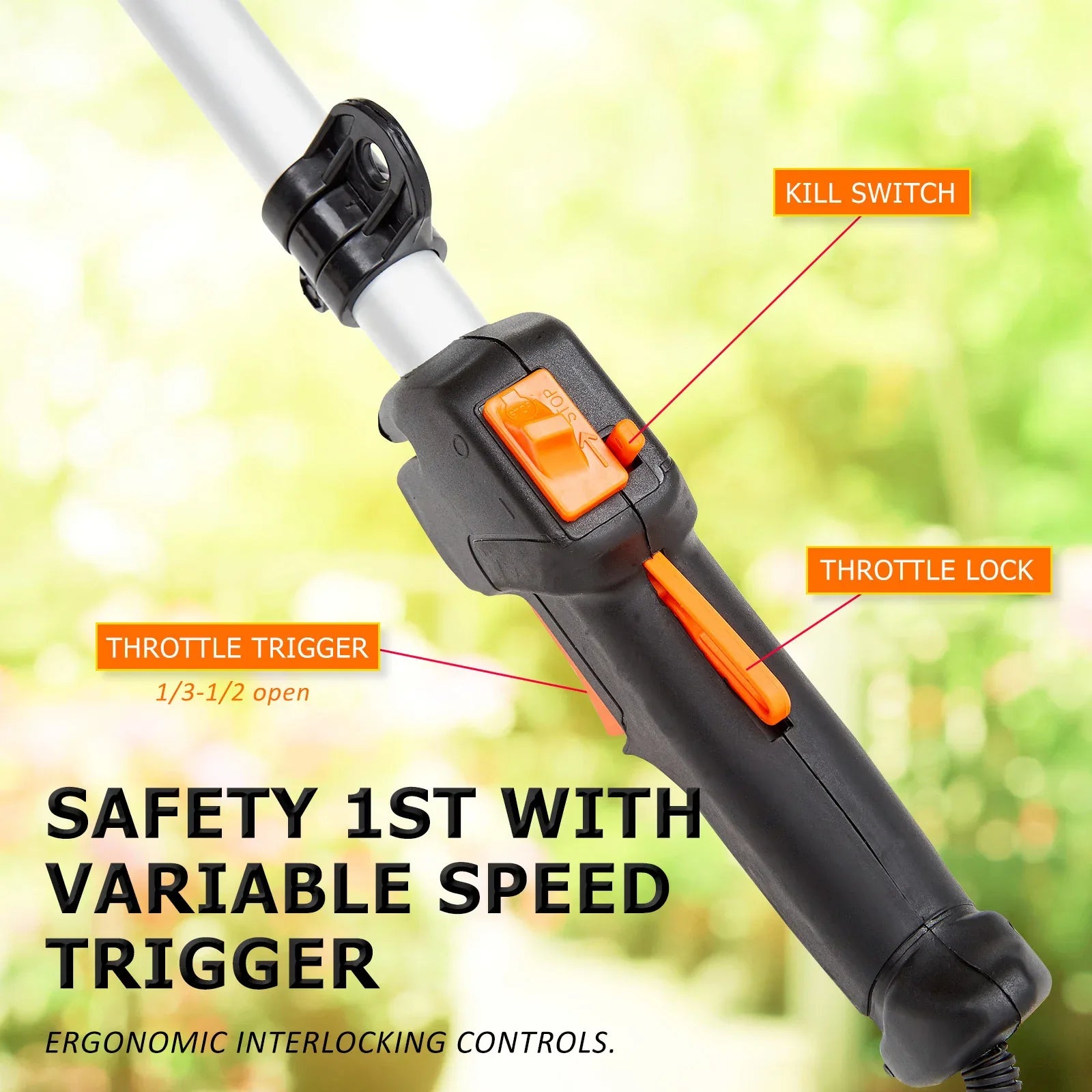 Garden Whipper Snipper Brush Cutter 26cc + 4 Blades - Mekamart Australia