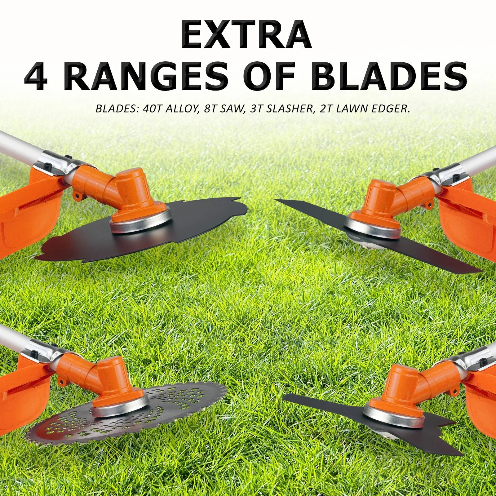 Garden Whipper Snipper Brush Cutter 26cc + 4 Blades - Mekamart Australia