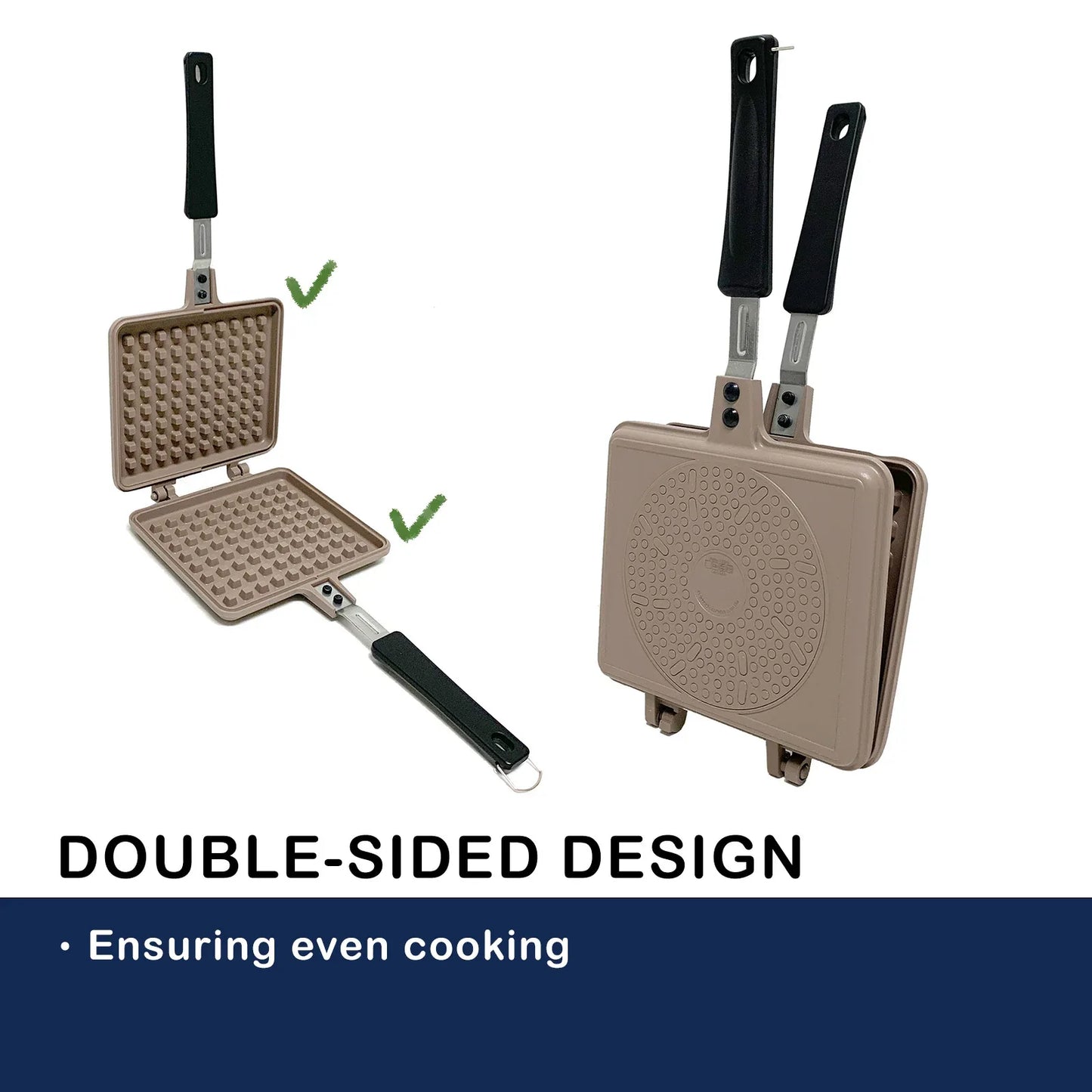 Giorno Felice IH Waffle Maker Pan Non-Stick Double-Sided Detachable - Mekamart Australia