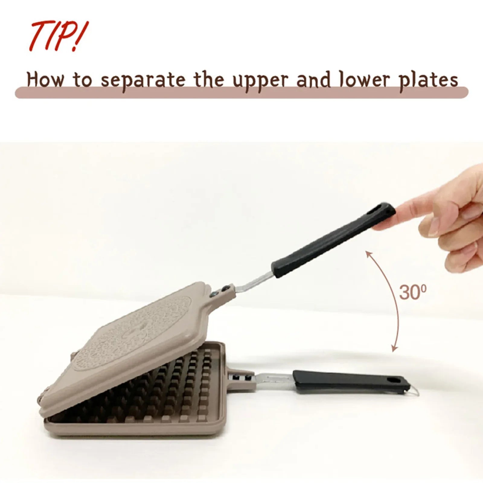 Giorno Felice IH Waffle Maker Pan Non-Stick Double-Sided Detachable - Mekamart Australia