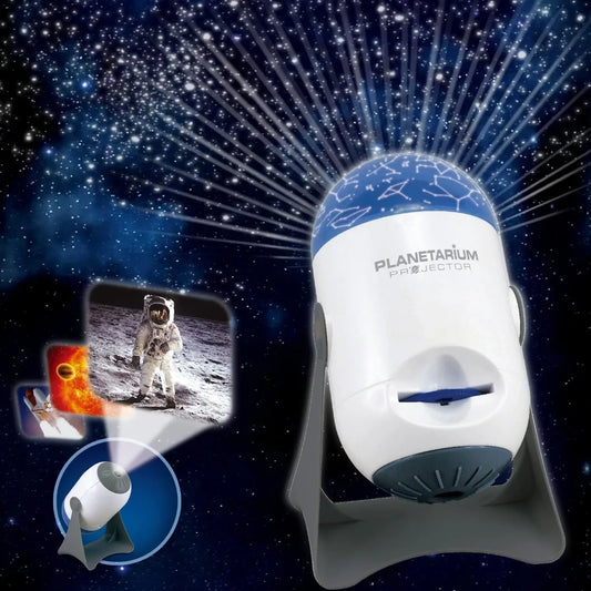 Planetarium Dome Projector - STEM Toy Space Planet Zodiac Moon Galaxy Night Lights - Mekamart Australia