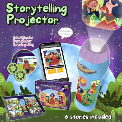 Storytelling Torch Projector 6 Stories Gift Set - Audio Kids Learning STEM Toy - Series 2 - Mekamart Australia