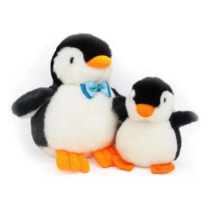 2X Plush Penguin Keychain Or Doll With Sound Activation BLACK - Mekamart Australia