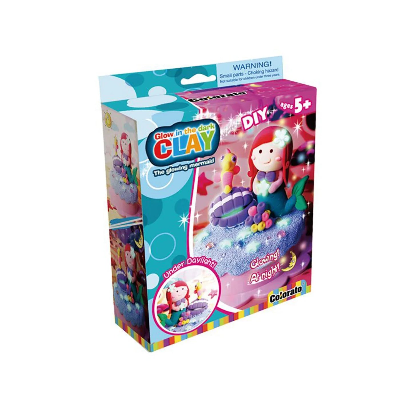 Colorato Mermaid Glow Set - Glow-in-the-Dark Super Clay DIY Craft Kit for Kids - Mekamart Australia