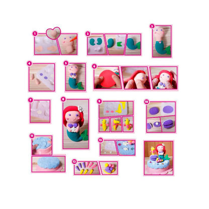 Colorato Mermaid Glow Set - Glow-in-the-Dark Super Clay DIY Craft Kit for Kids - Mekamart Australia