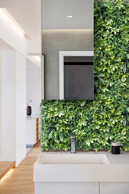 YES4HOMES 1 SQM Artificial Plant Wall Grass Panels Vertical Garden Foliage Tile Fence 1X1M Green - Mekamart Australia