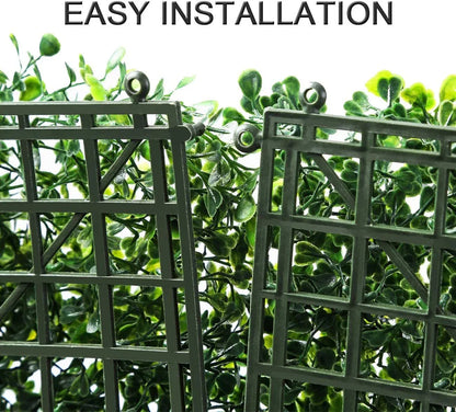 YES4HOMES 12 x Artificial Plant Wall Grass Panels Vertical Garden Tile Fence 50X50CM Green - Mekamart Australia