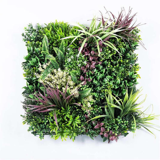 YES4HOMES 12 Artificial Plant Wall Grass Panels Vertical Garden Foliage Tile Fence 50X50 CM - Mekamart Australia
