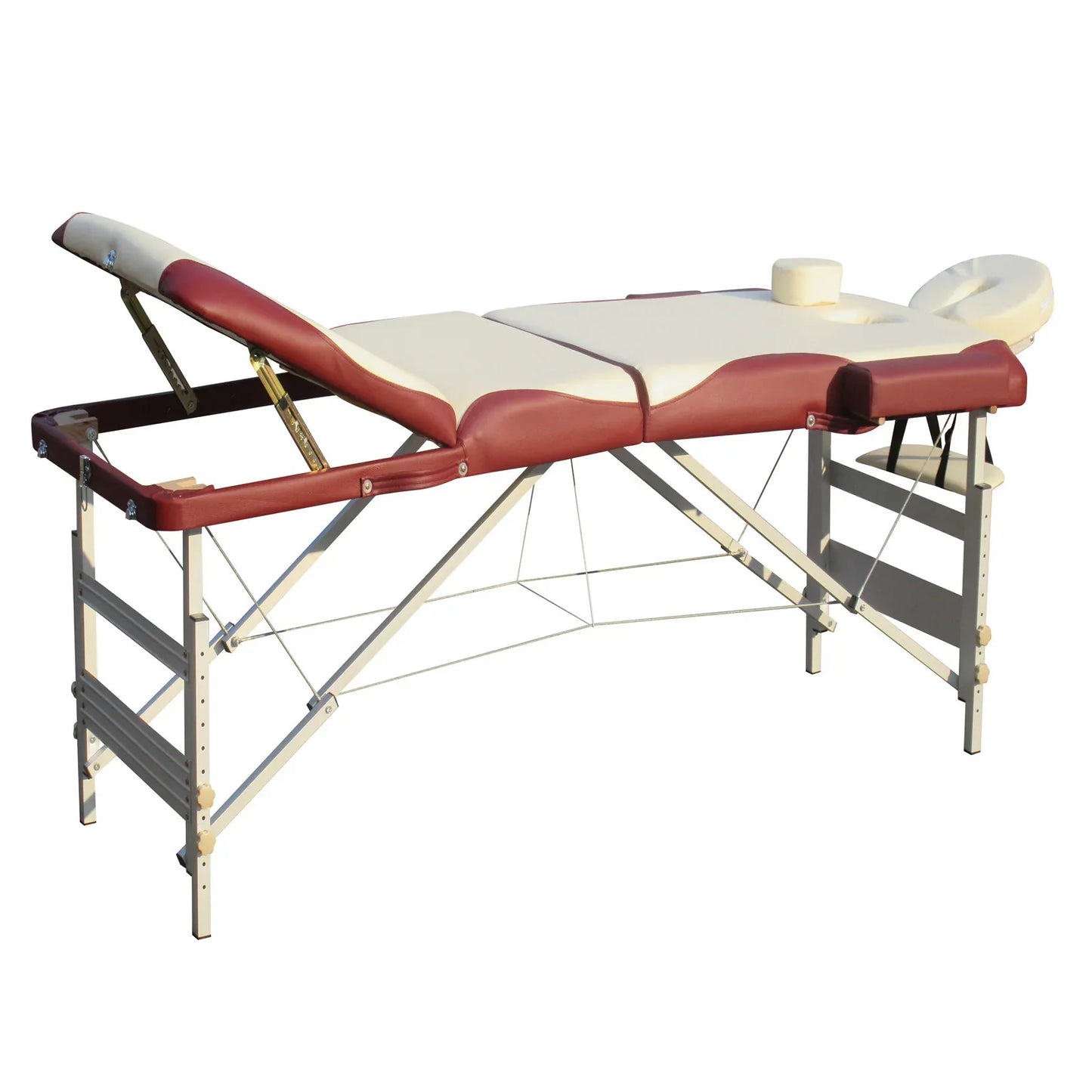 YES4HOMES 3 Fold 5 cm Thickness Foam Portable Aluminium Massage Table Massage Bed Beauty Therapy - Mekamart Australia