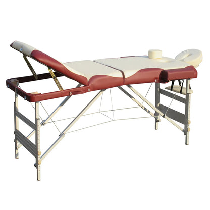 YES4HOMES 3 Fold 5 cm Thickness Foam Portable Aluminium Massage Table Massage Bed Beauty Therapy - Mekamart Australia