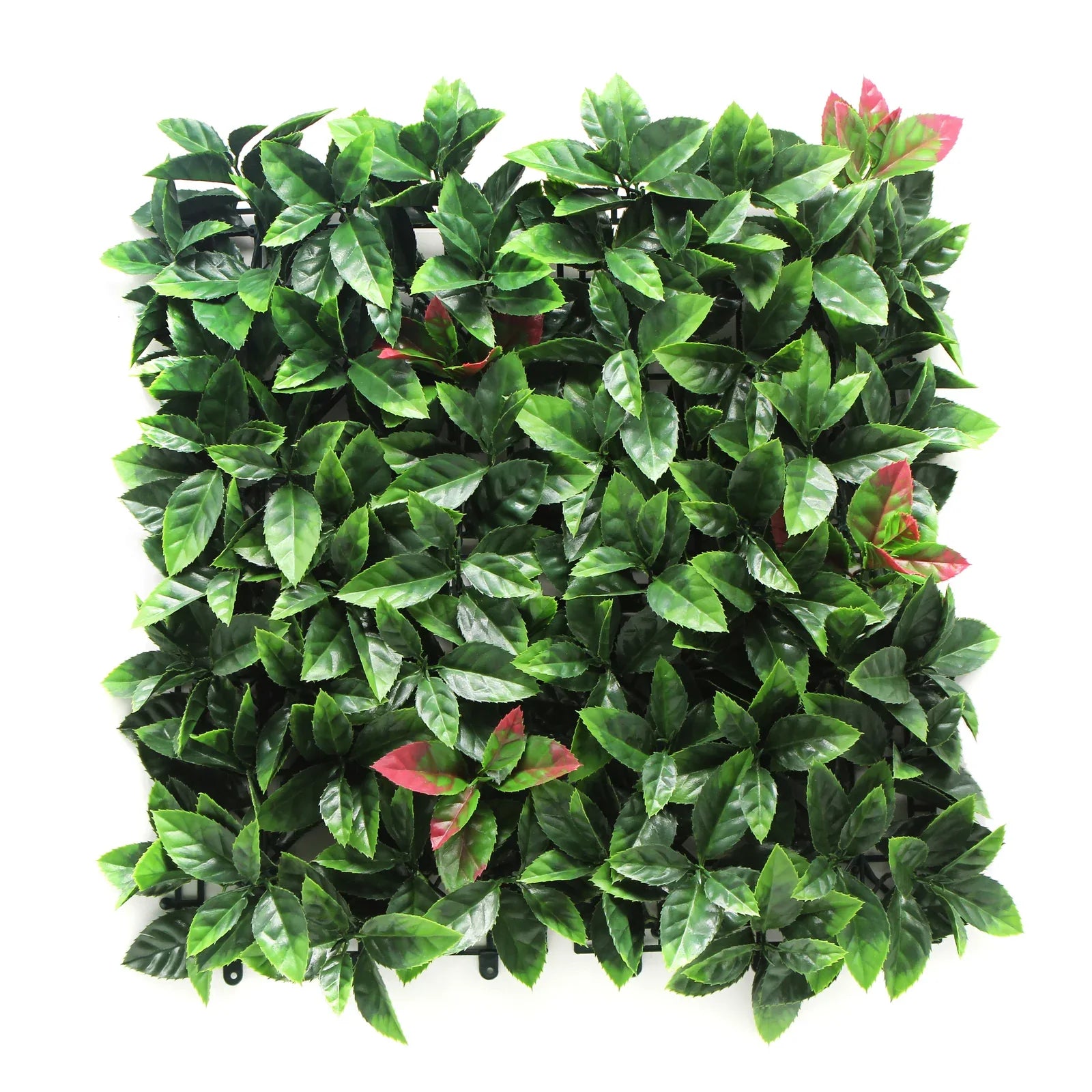 YES4HOMES 4 x Garden Vertical Wall Hanging Artificial Plants Interlocking Tile Hedge Green UV 50x50cm - Mekamart Australia