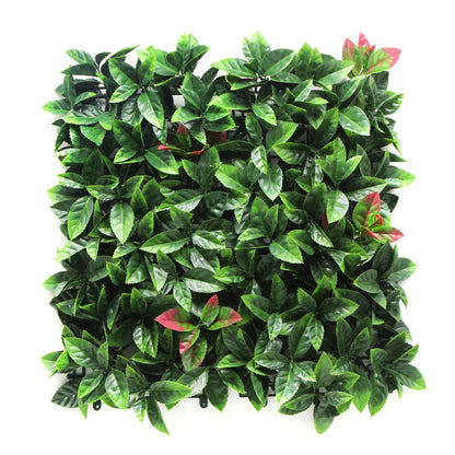 YES4HOMES 4 x Garden Vertical Wall Hanging Artificial Plants Interlocking Tile Hedge Green UV 50x50cm - Mekamart Australia