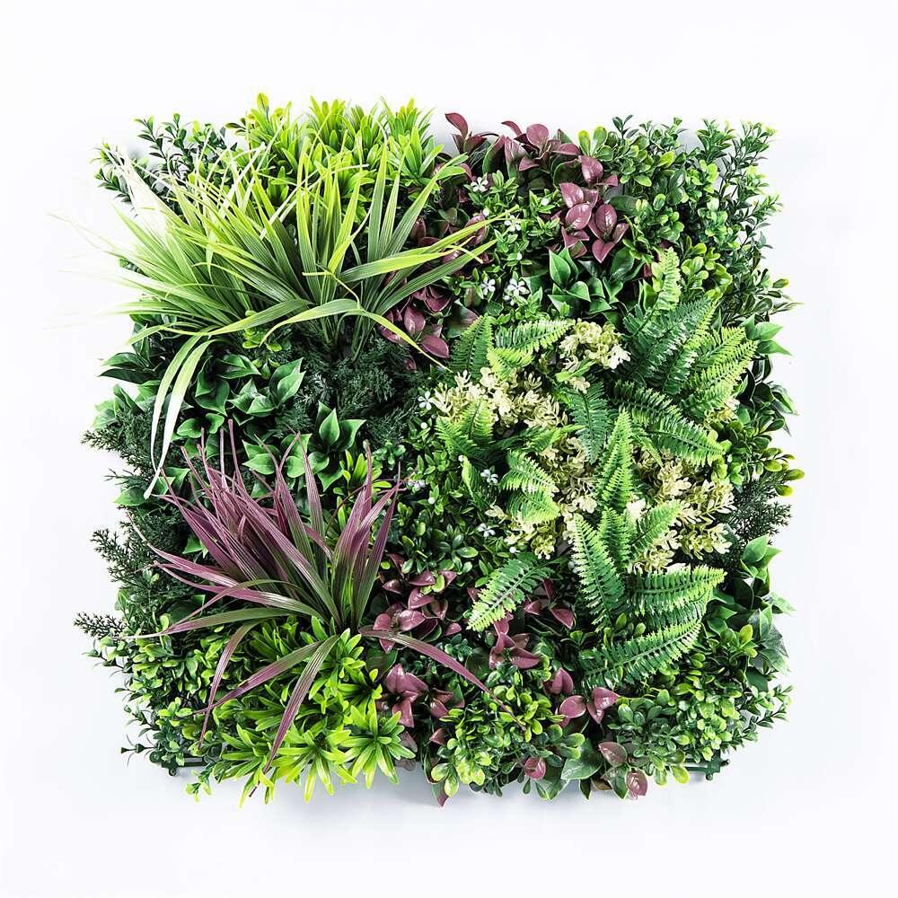 YES4HOMES 4 Artificial Plant Wall Grass Panels Vertical Garden Foliage Tile Fence 50X50 CM - Mekamart Australia