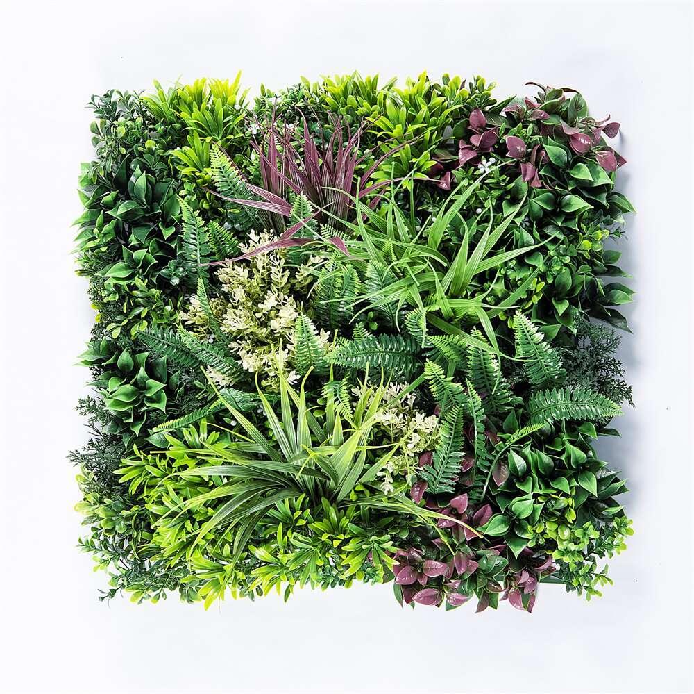 YES4HOMES 4 Artificial Plant Wall Grass Panels Vertical Garden Foliage Tile Fence 50X50 CM - Mekamart Australia