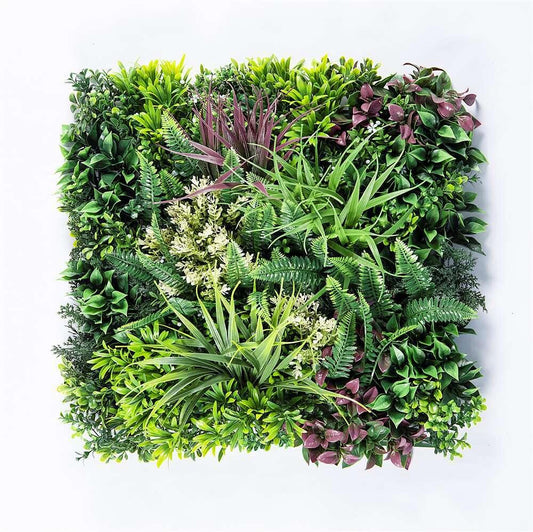 YES4HOMES 4 Artificial Plant Wall Grass Panels Vertical Garden Foliage Tile Fence 50X50 CM - Mekamart Australia