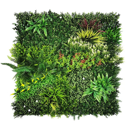 YES4HOMES 5 SQM Artificial Plant Wall Décor Grass Panels Vertical Garden Tile Fence 1X1M Green - Mekamart Australia