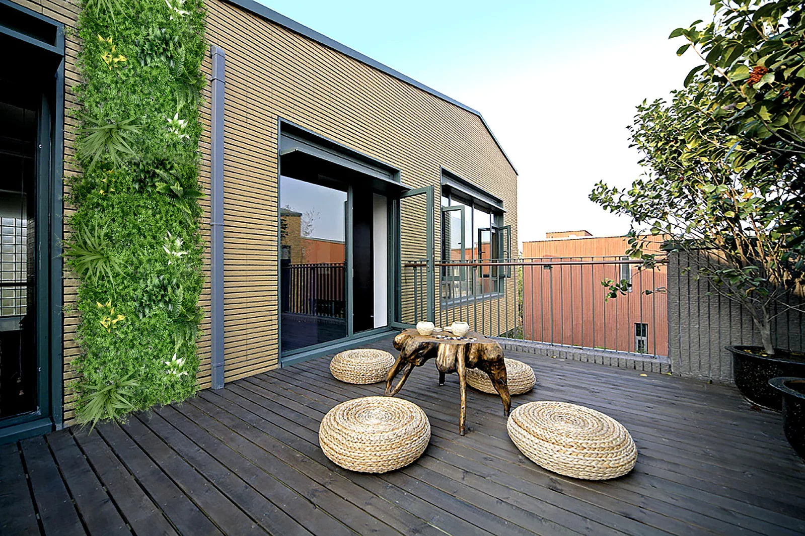 YES4HOMES 5 SQM Artificial Plant Wall Grass Panels Vertical Garden Tile Fence 1X1M Green - Mekamart Australia