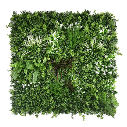 YES4HOMES 5 SQM Artificial Plant Wall Grass Panels Vertical Garden Foliage Tile Fence 1X1M Green - Mekamart Australia