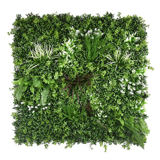 YES4HOMES 5 SQM Artificial Plant Wall Grass Panels Vertical Garden Foliage Tile Fence 1X1M Green - Mekamart Australia