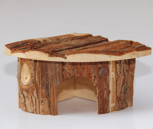 YES4PETS Natural Wooden Hamster Mouse Gerbil Playground Rats Pets Toys Play Small Birds House Garden Decor - Mekamart Australia
