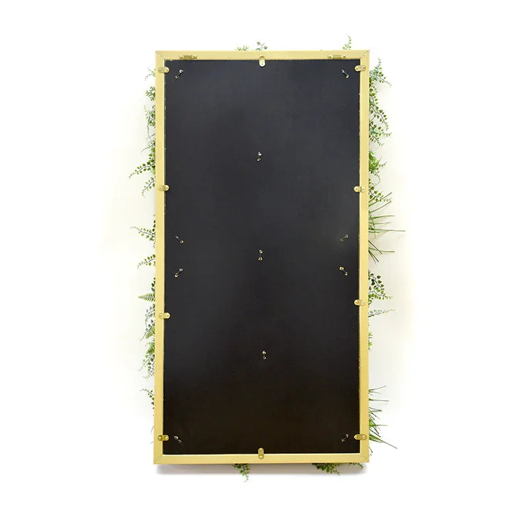 YES4HOMES 3D Green Artificial Plants Wall Panel Flower Wall With Frame Vertical Garden UV Resistant 50X100CM - Mekamart Australia