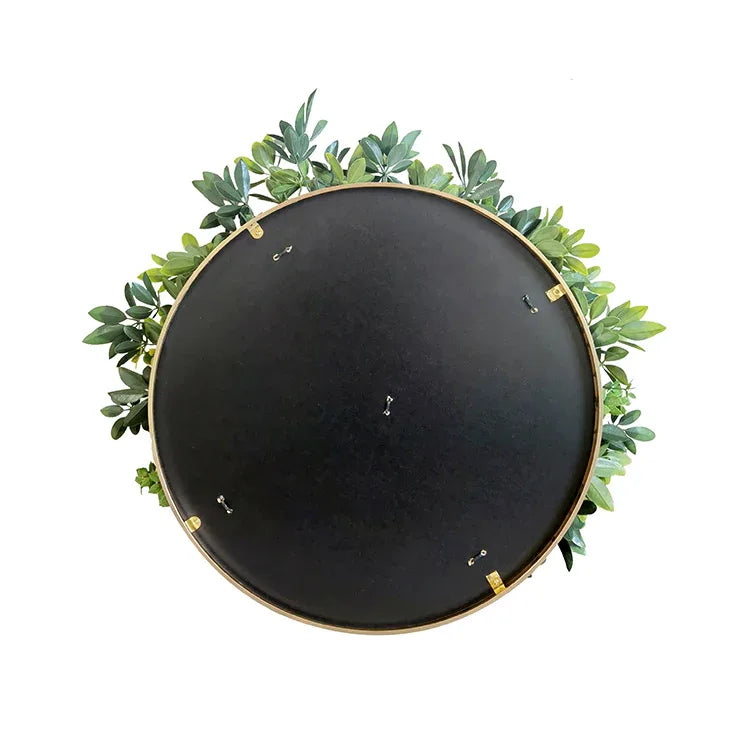 YES4HOMES Artificial Green Wall Plant Garden Panel Daffodil Smile Disc Art 50cm Grassy UV Resistant Frame - Mekamart Australia