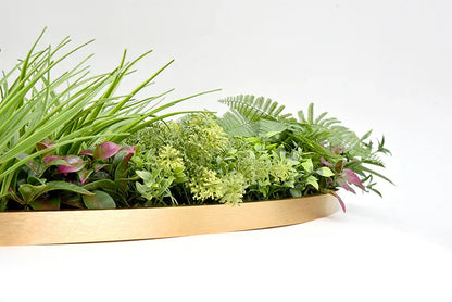 YES4HOMES Artificial Green Wall Plant Garden Flower Panel Disc Art 100cm Grassy UV Resistant-Wonderland - Mekamart Australia