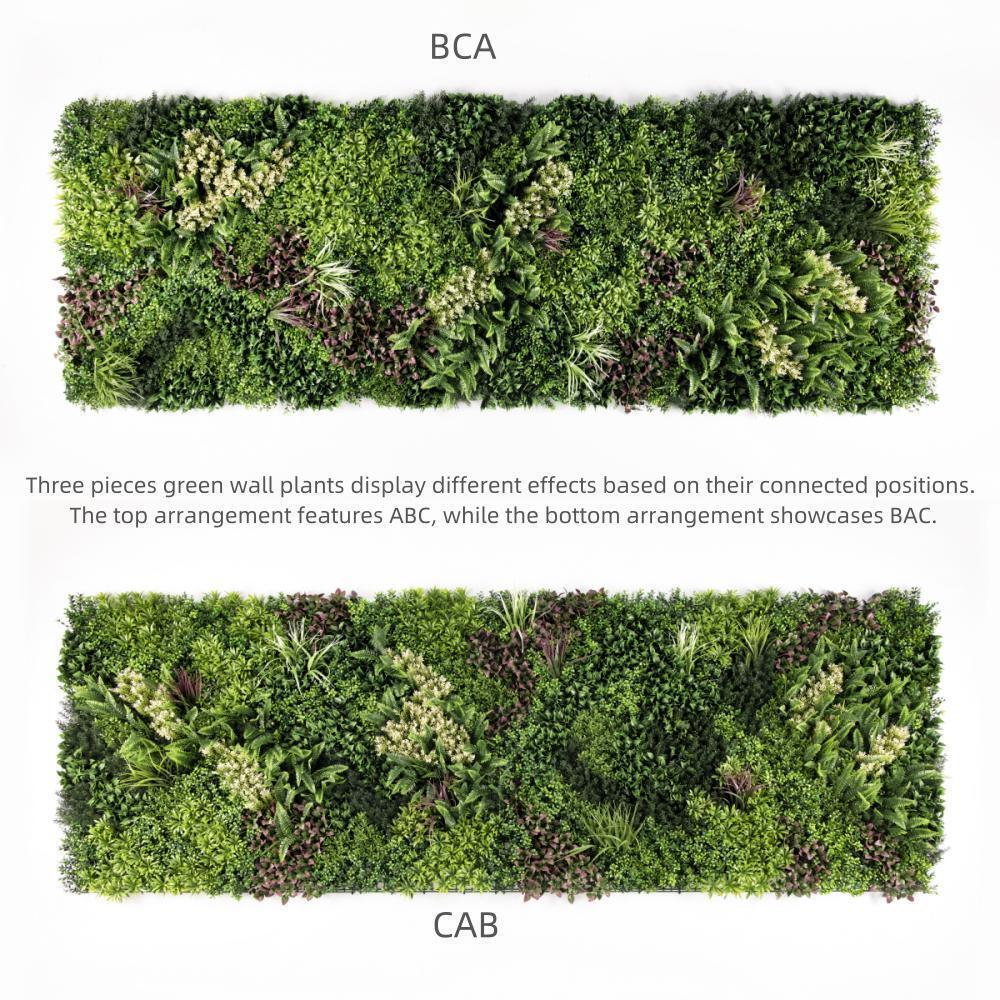YES4HOMES 3 SQM Artificial Plant Wall Grass Panels Vertical Garden Foliage Tile Fence 1X1M - Mekamart Australia