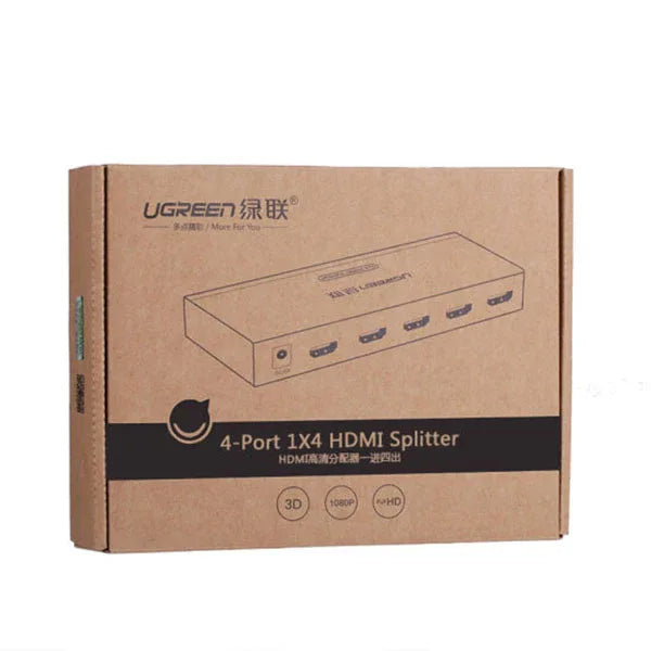 UGREEN 1 x 4 HDMI Amplifier Splitter - Black (40202) - Mekamart Australia