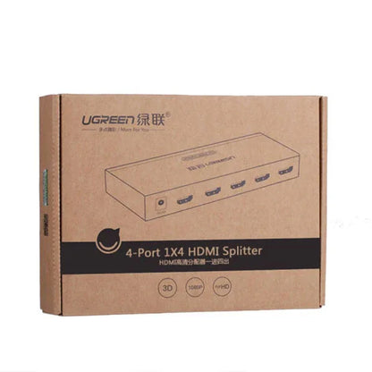 UGREEN 1 x 4 HDMI Amplifier Splitter - Black (40202) - Mekamart Australia