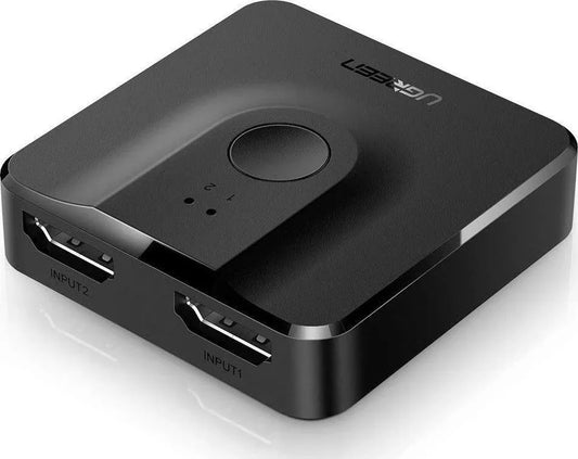 UGREEN 2-Port 4K HDMI Switch/Splitter Black (50966) - Mekamart Australia