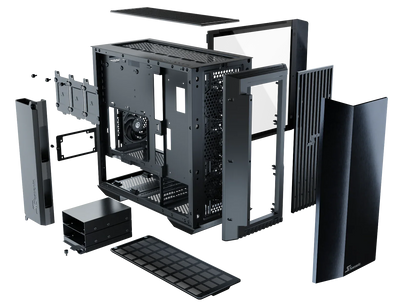 Seasonic Syncro Q704 Aluminum Case with Syncro DGC-650 650W 80 Plus Gold PSU & Connect Module RED DOT AWARD WINNER 2021 - Mekamart Australia