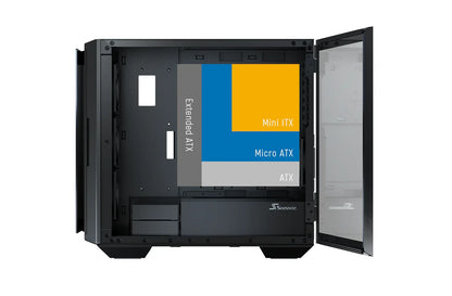 Seasonic Syncro Q704 Aluminum Case with Syncro DPC-850 850W 80 Plus Platinum PSU &amp; Connect Module RED DOT AWARD WINNER 2021 - Mekamart Australia