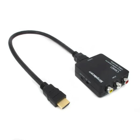 Simplecom CM401 Composite AV CVBS 3RCA to HDMI Video Converter 1080p Upscaling - Mekamart Australia
