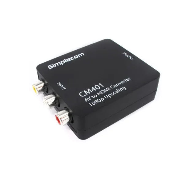 Simplecom CM401 Composite AV CVBS 3RCA to HDMI Video Converter 1080p Upscaling - Mekamart Australia