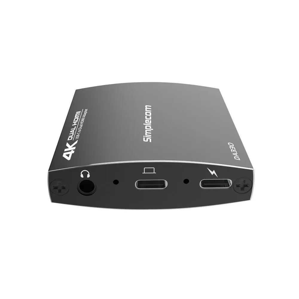 Simplecom DA330 USB-C to Dual HDMI MST Adapter 4K@60Hz with PD and Audio Out - Mekamart Australia