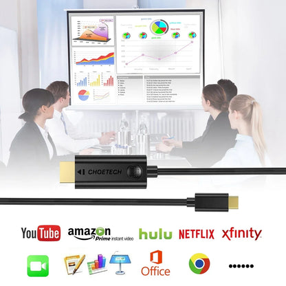 CHOETECH XCH-0030 USB-C To HDMI Cable 3M - Mekamart Australia