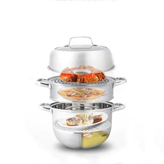 Zhang Xiao Quan 28cm 3-Tier Steamer - Mekamart Australia