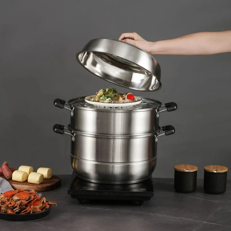 Zhang Xiao Quan 28cm 3-Tier Steamer - Mekamart Australia