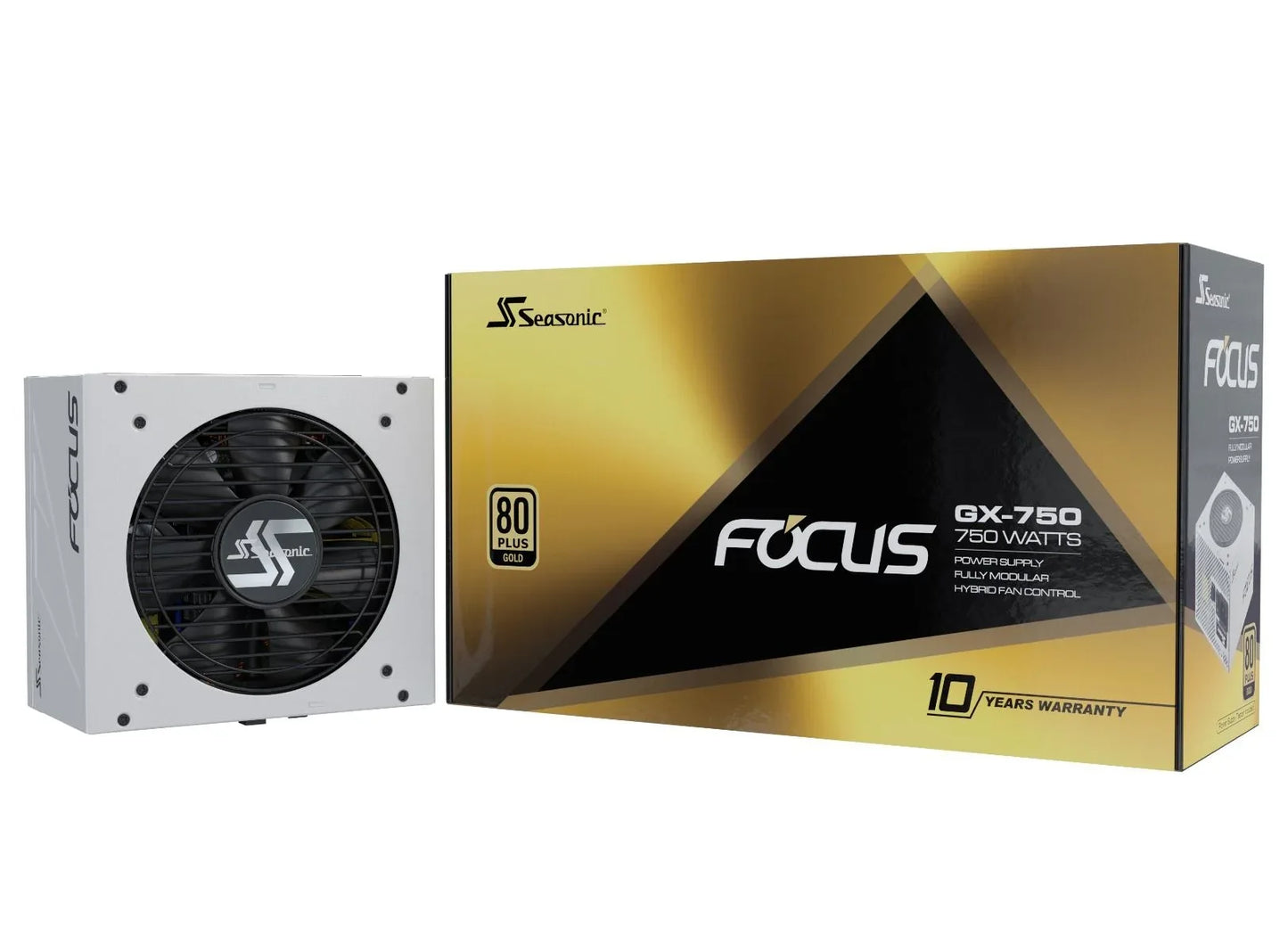 Seasonic FOCUS GX-750 White 750W ATX 3.0 Gold Modular PSU - Mekamart Australia
