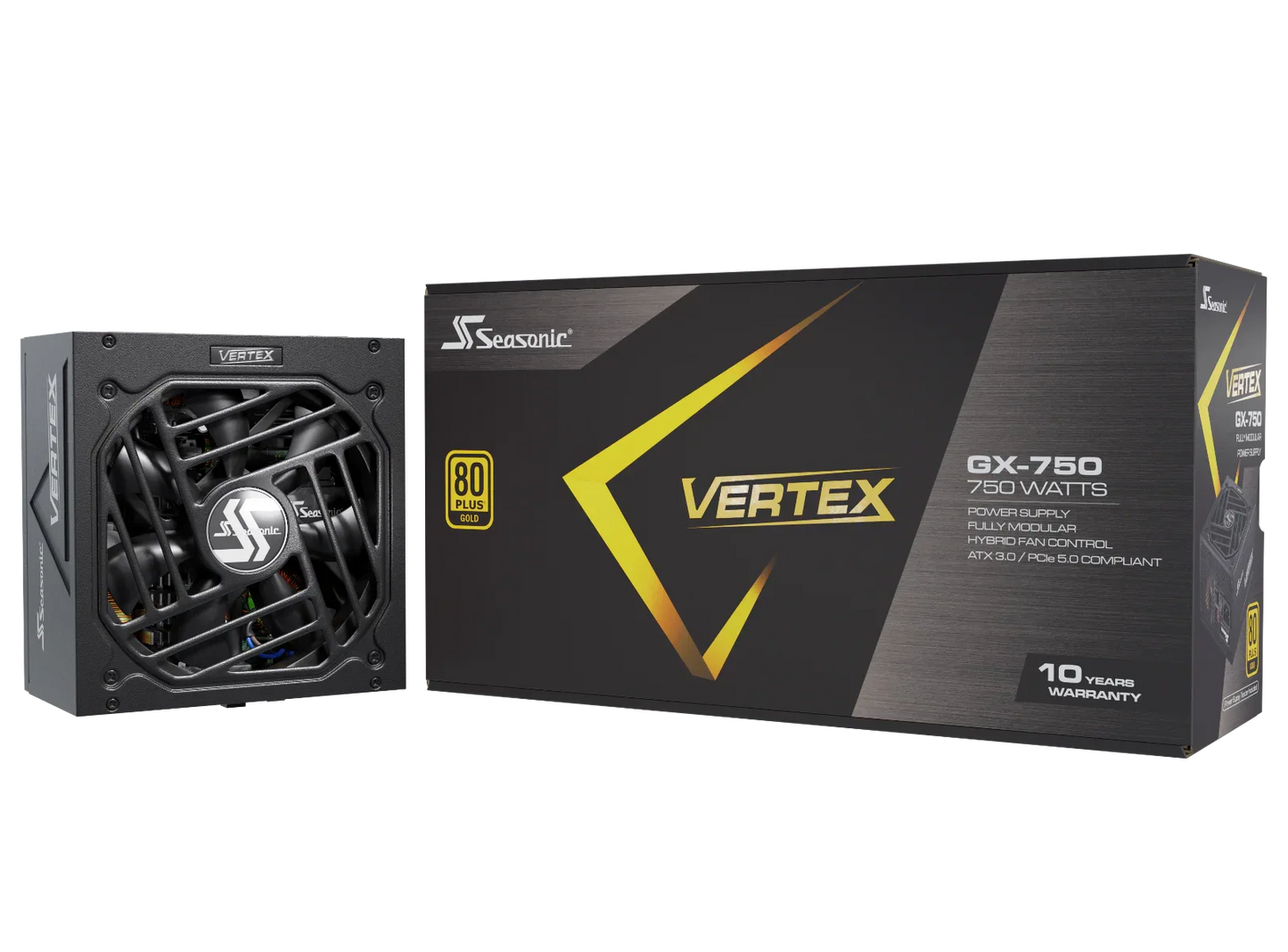 Seasonic VERTEX 750W (GX-750) 80 PLUS Gold Modular PSU ATX 3.0 - Mekamart Australia