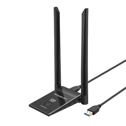 Simplecom NW628v2 AX1800 Dual Band WiFi 6 USB Adapter with 2x 5dBi High Gain Antennas - Mekamart Australia