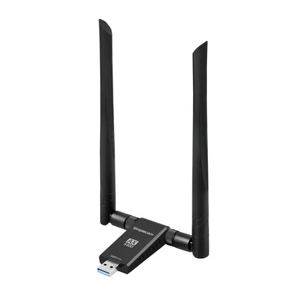 Simplecom NW811v3 AX5400 Tri-Band WiFi 6E USB Adapter with 2x 5dBi High Gain Antennas - Mekamart Australia
